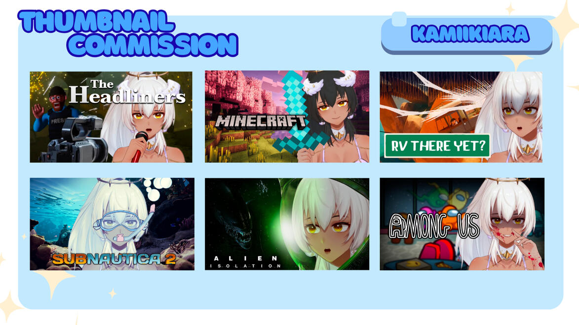 kamiikiara thumbnail coms result Basic Thumbnails Samples